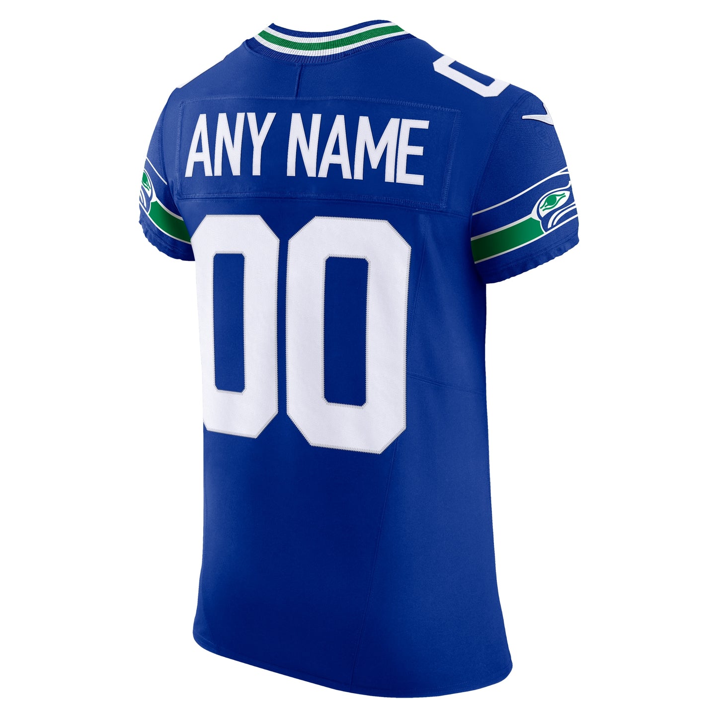 Seattle Seahawks Royal Alternate Vapor F.U.S.E. Elite Custom Jersey JS7810