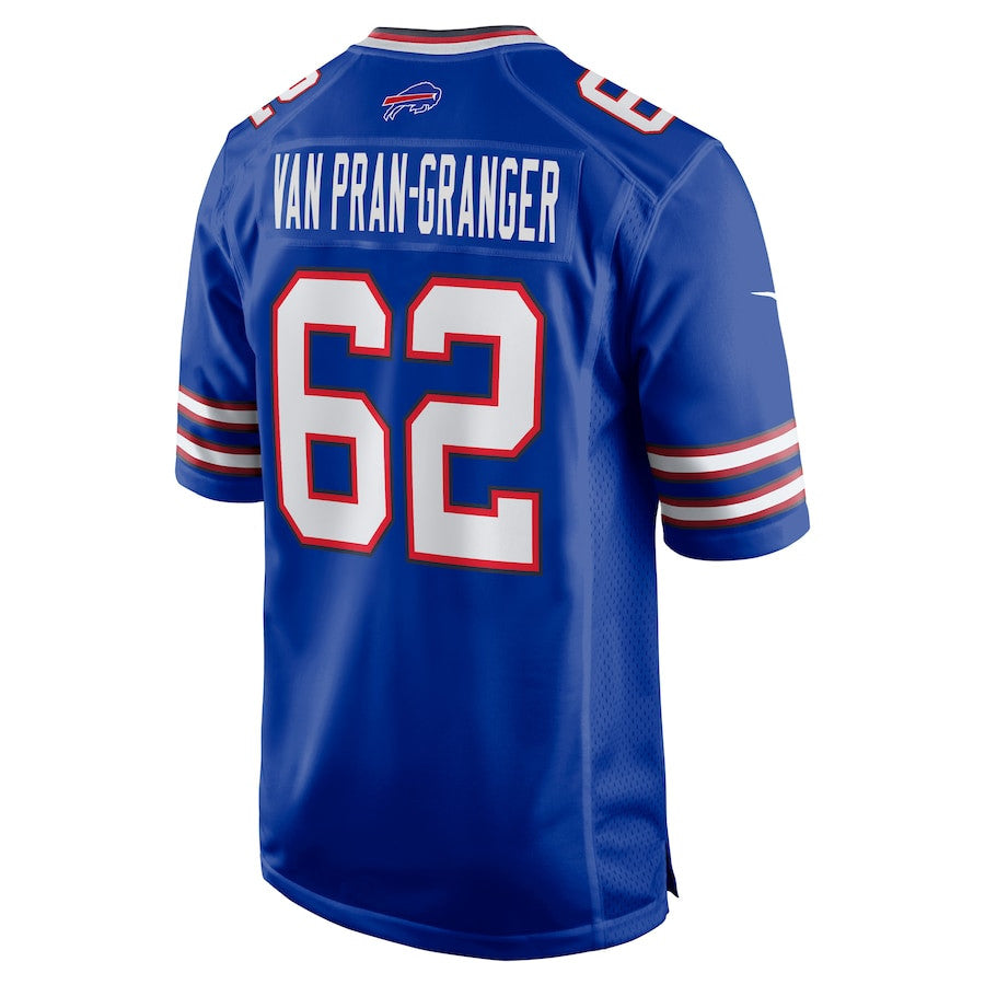 Sedrick Van Pran-Granger 62 Buffalo Bills Game Jersey – Royal JS7882