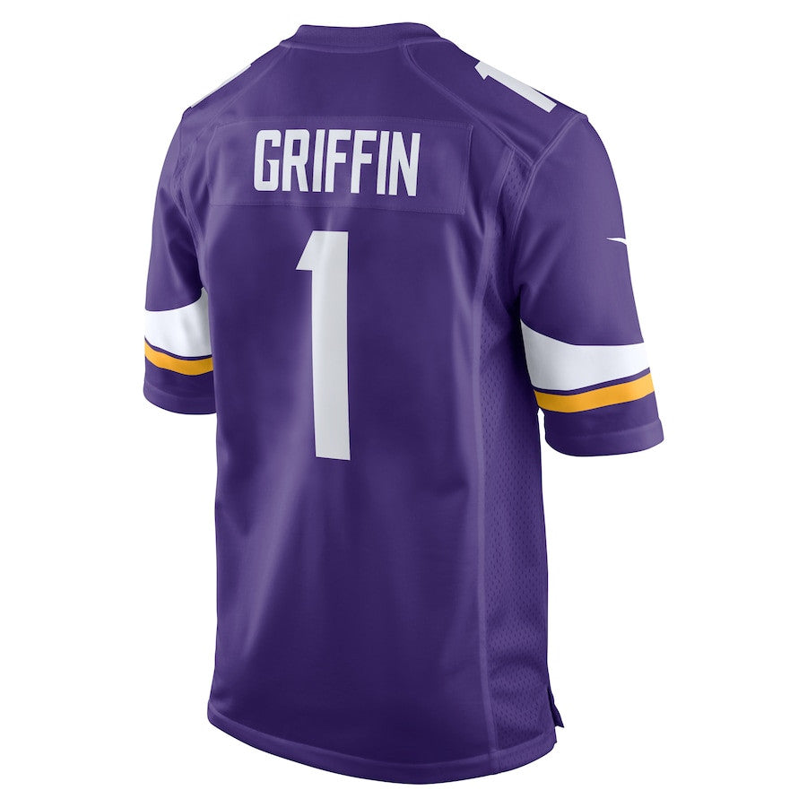 Shaquill Griffin 1 Minnesota Vikings Team Game Jersey – Purple JS6769