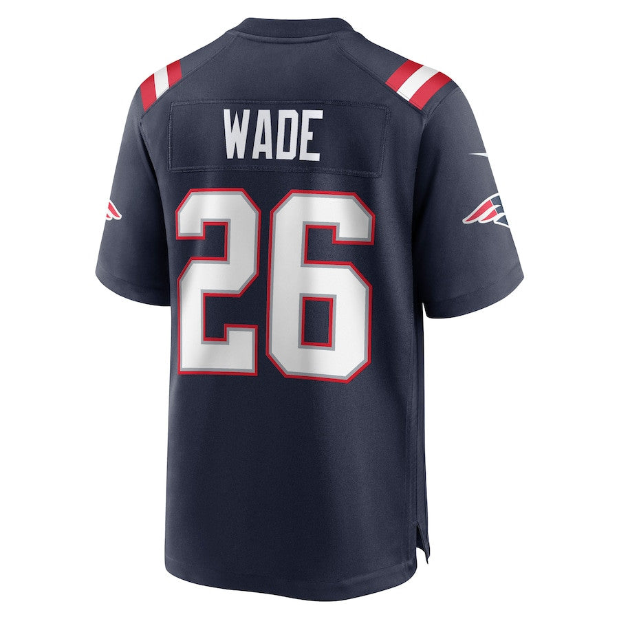 Shaun Wade 26 New England Patriots Game Jersey – Navy JS9375