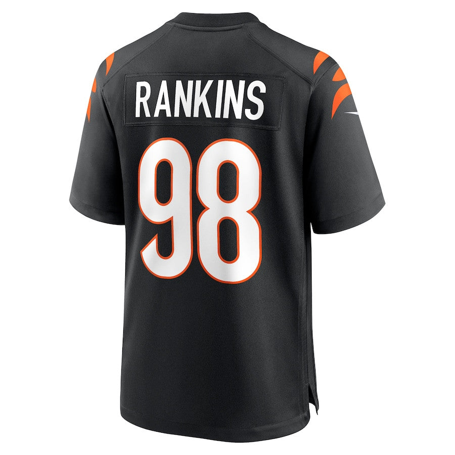Sheldon Rankins 98 Cincinnati Bengals Game Jersey – Black JS6640