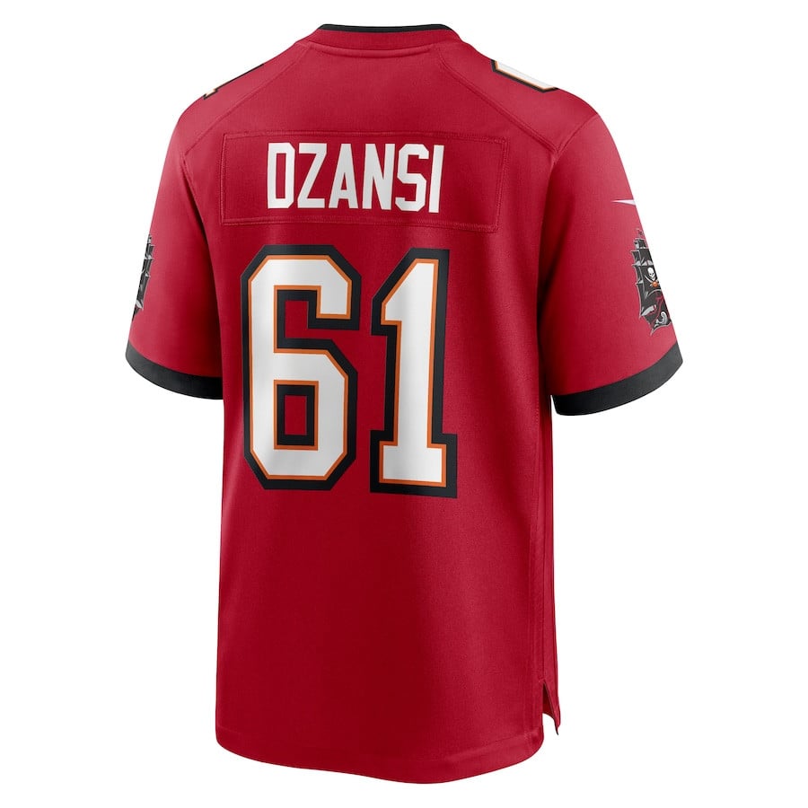 Silas Dzansi 61 Tampa Bay Buccaneers Game Jersey – Red JS5586