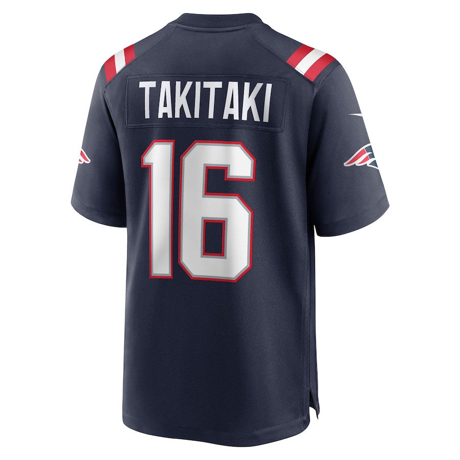Sione Takitaki 16 New England Patriots Team Game Jersey – Navy JS4546
