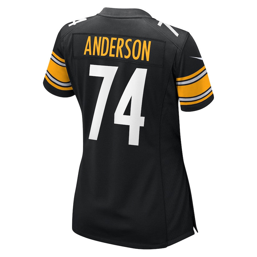 Spencer Anderson 74 Pittsburgh Steelers Game Jersey – Black JS5095