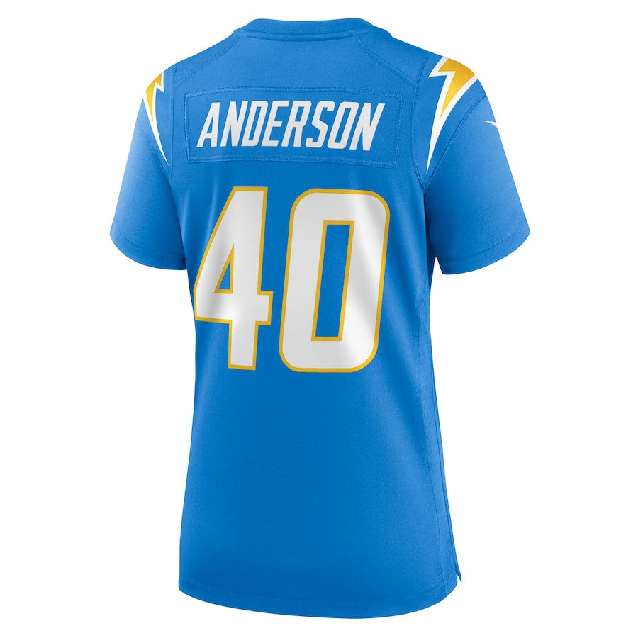 Stephen Anderson 40 Los Angeles Chargers Game Jersey – Powder Blue JS7818