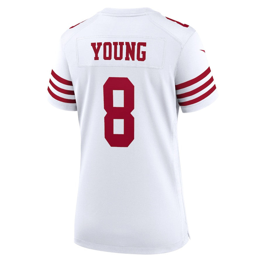Steve Young 8 San Francisco 49ers Retired Game Jersey – White JS3032
