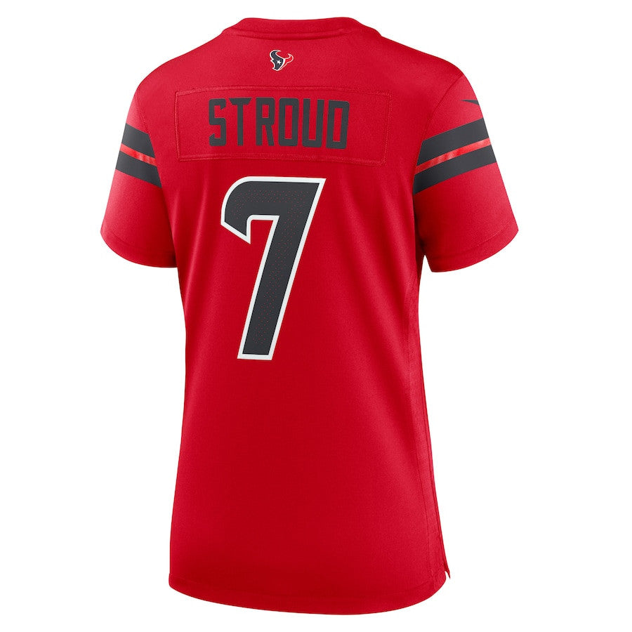 Stroud 7 Houston Texans Alternate Game Jersey – Red JS2877