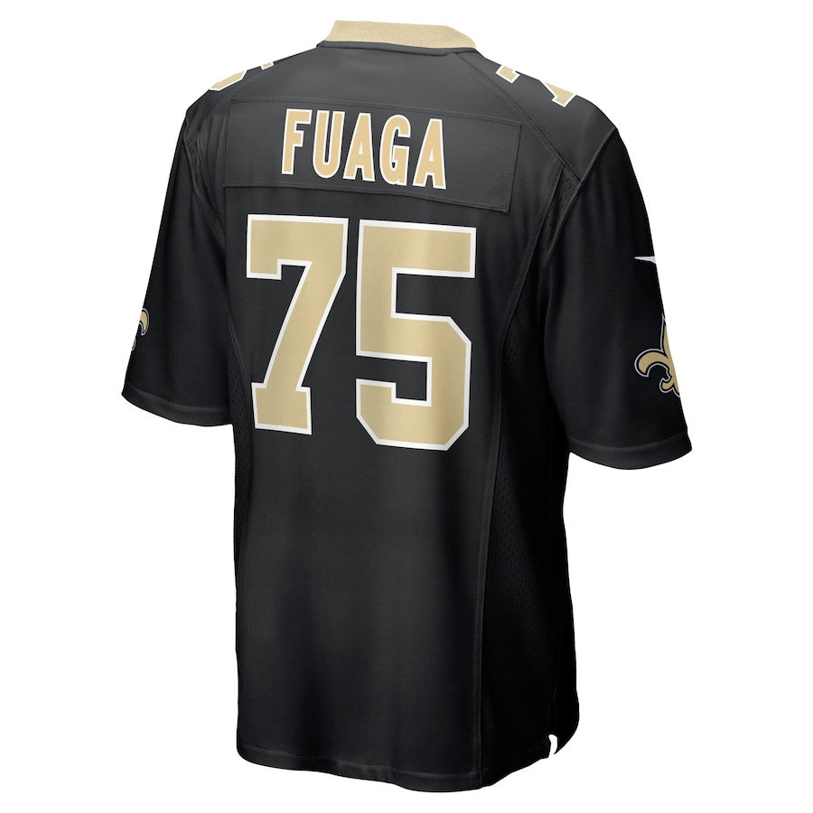 Taliese Fuaga 75 New Orleans Saints Game Jersey – Black JS9924