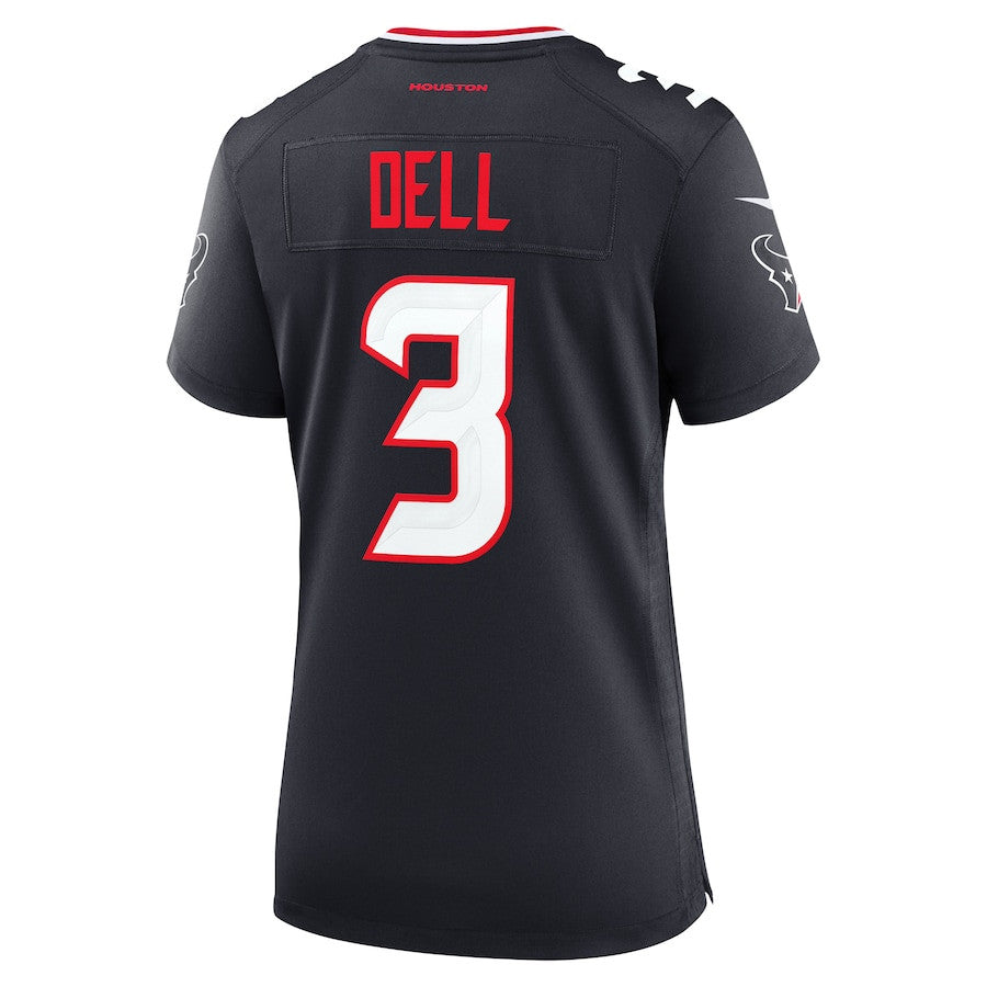 Tank Dell 3 Houston Texans Team Game Jersey – Navy JS4395