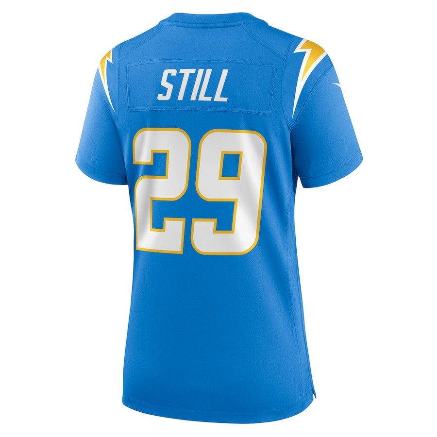 Tarheeb Still 29 Los Angeles Chargers Game Jersey – Powder Blue JS3934