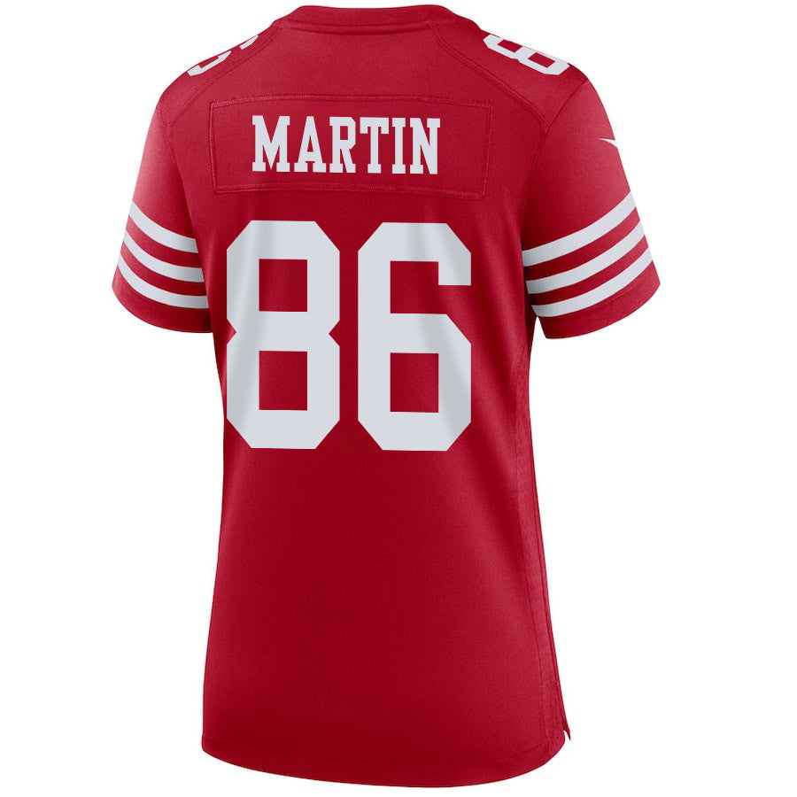 Tay Martin 86 San Francisco 49ers Super Bowl LVIII Patch Game Jersey – Scarlet JS9848