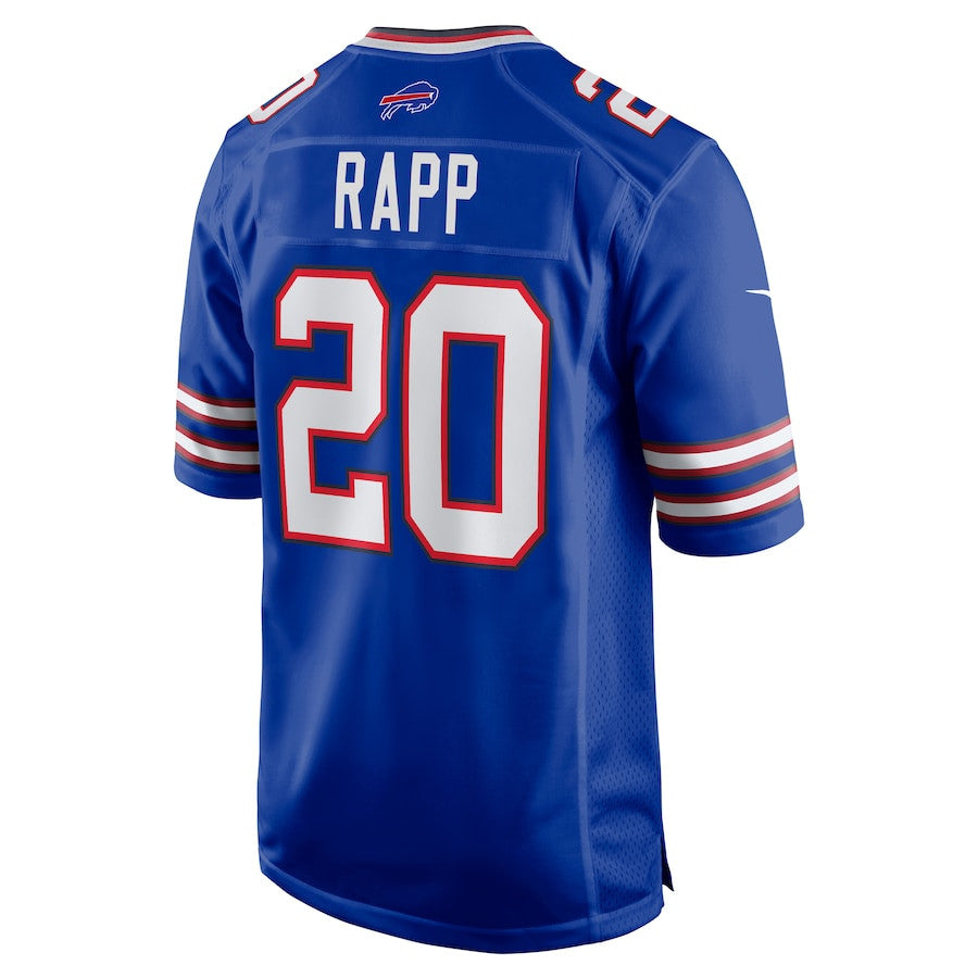 Taylor Rapp 20 Buffalo Bills Game Jersey – Royal JS3974