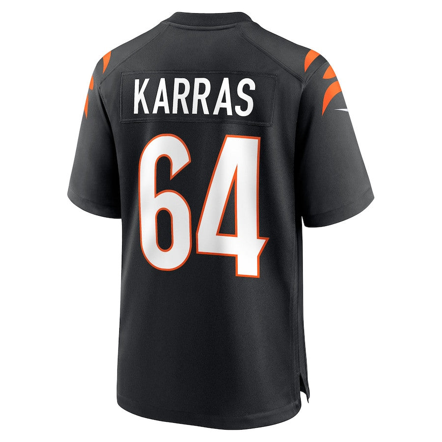 Ted Karras 64 Cincinnati Bengals Team Game Jersey – Black JS1213