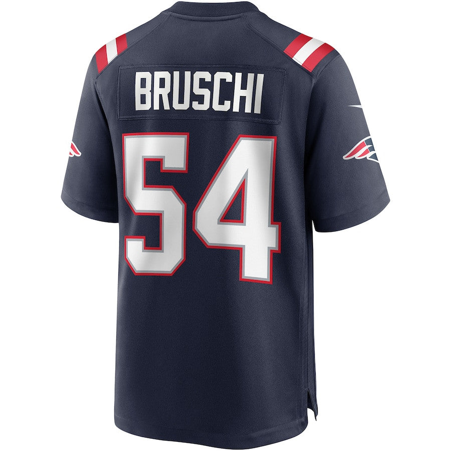 Tedy Bruschi 54 New England Patriots Game Retired Jersey – Navy JS4367