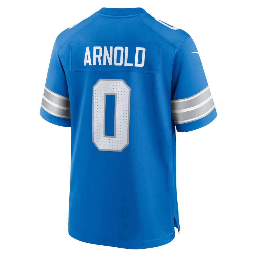 Terrion Arnold 0 Detroit Lions Player Game Jersey – Blue JS7324