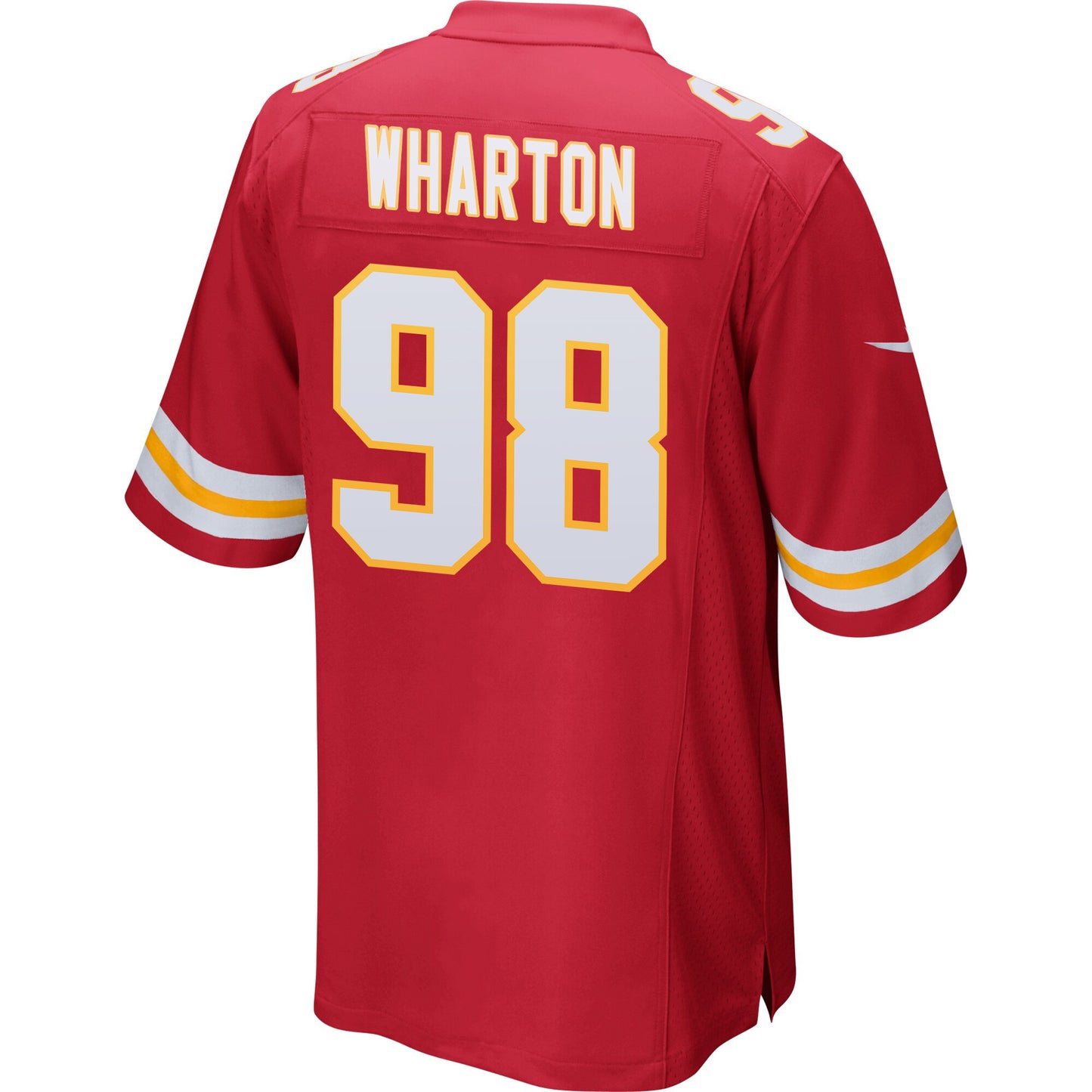 Tershawn Wharton 98 Kansas City Chiefs Super Bowl LVIII Champions 4X Game Jersey – Red JS8618