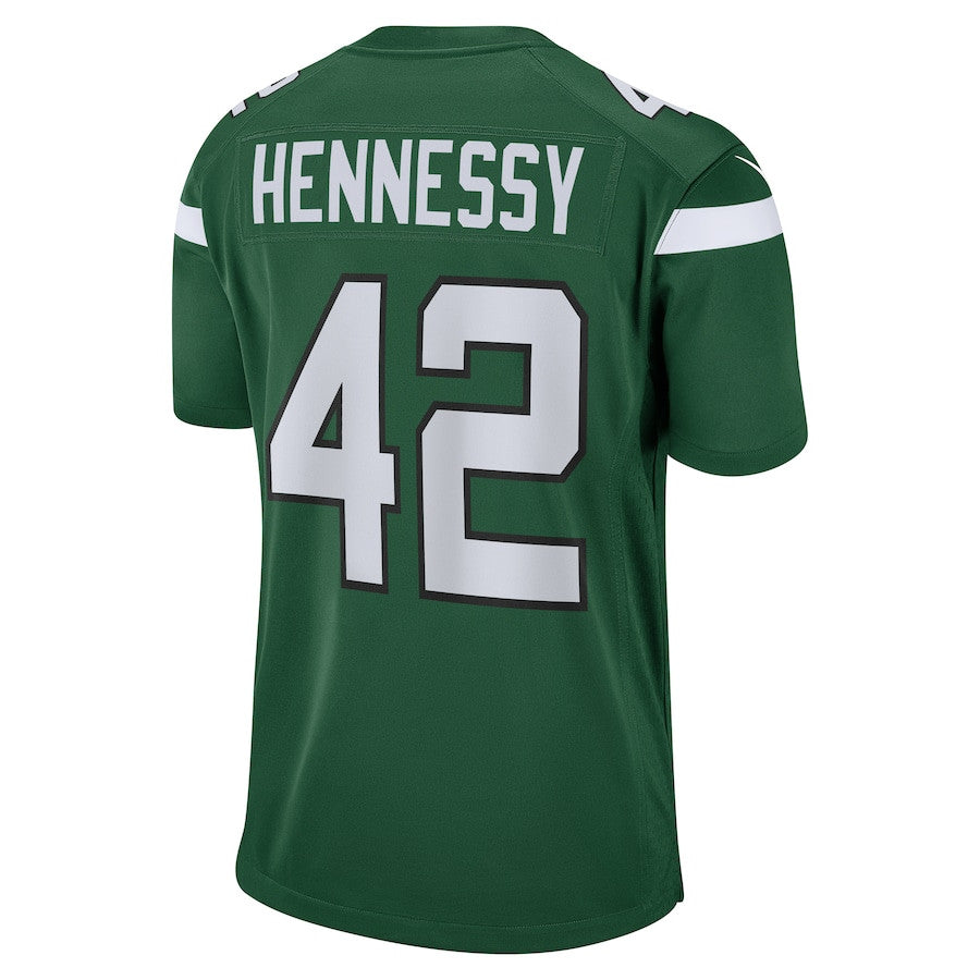 Thomas Hennessy 42 New York Jets Game Jersey – Gotham Green JS4102