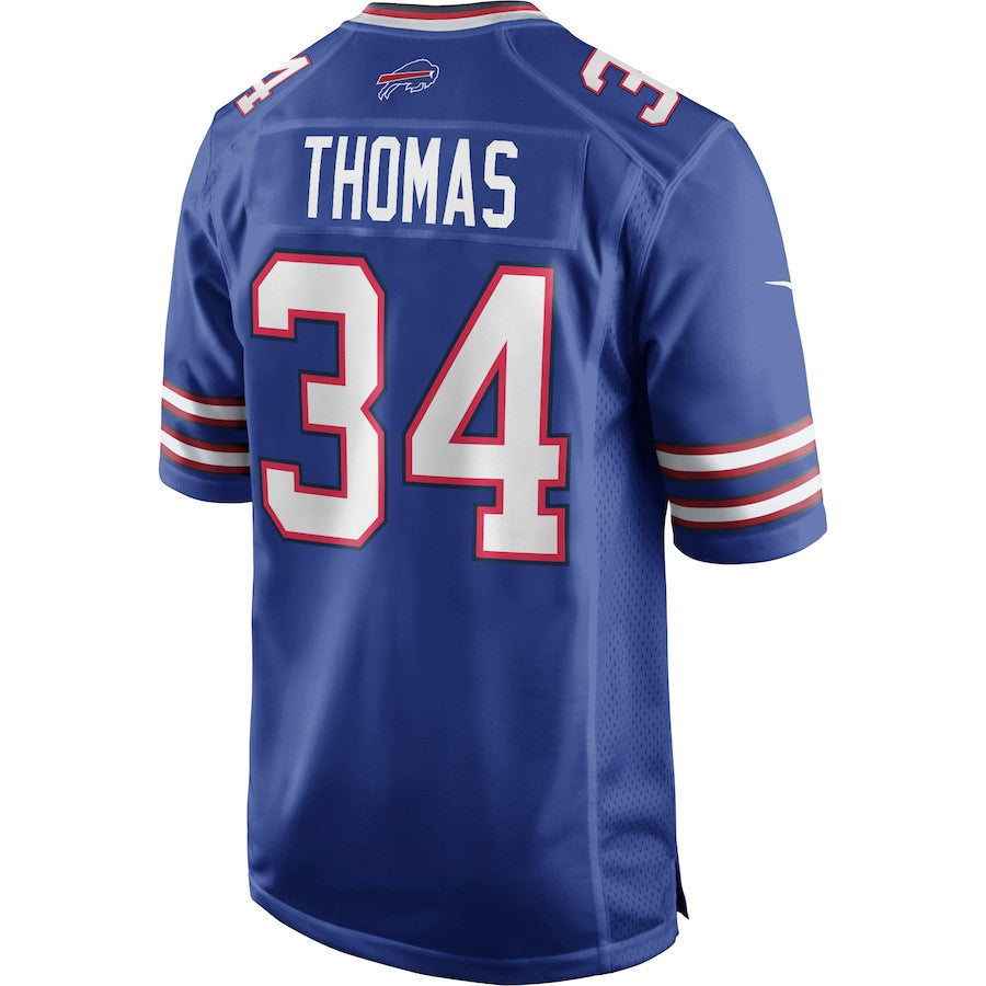 Thurman Thomas 34 Buffalo Bills Game Retired Jersey – Royal JS3326
