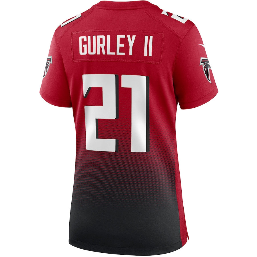 Todd Gurley II 21 Atlanta Falcons 2nd Alternate Game Jersey – Red JS5261