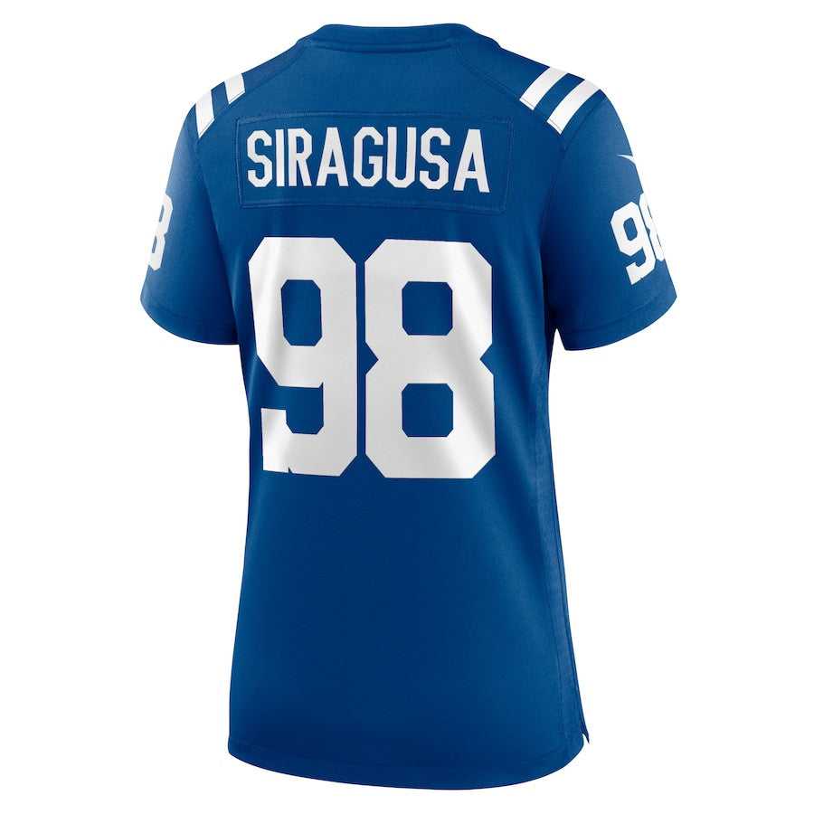 Tony Siragusa 98 Indianapolis Colts Game Retired Player Jersey – Royal JS1225