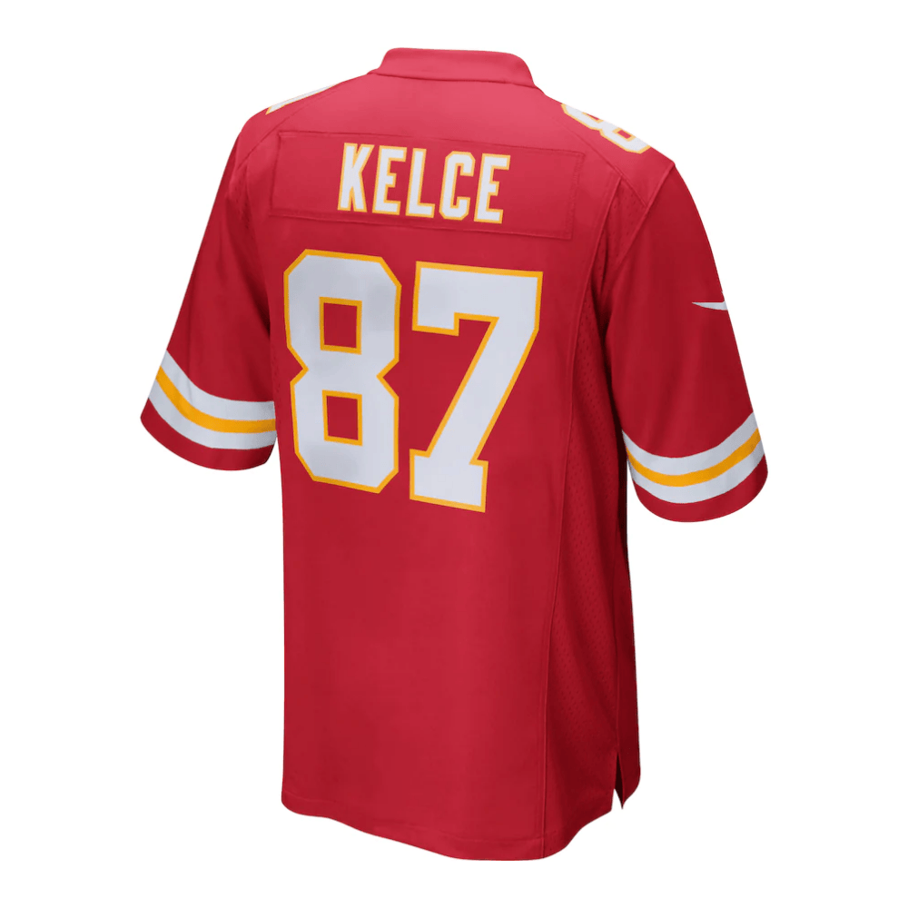 Travis Kelce 87 Kansas City Chiefs 2025 Pro Bowl Patch Game Jersey – Red JS5710