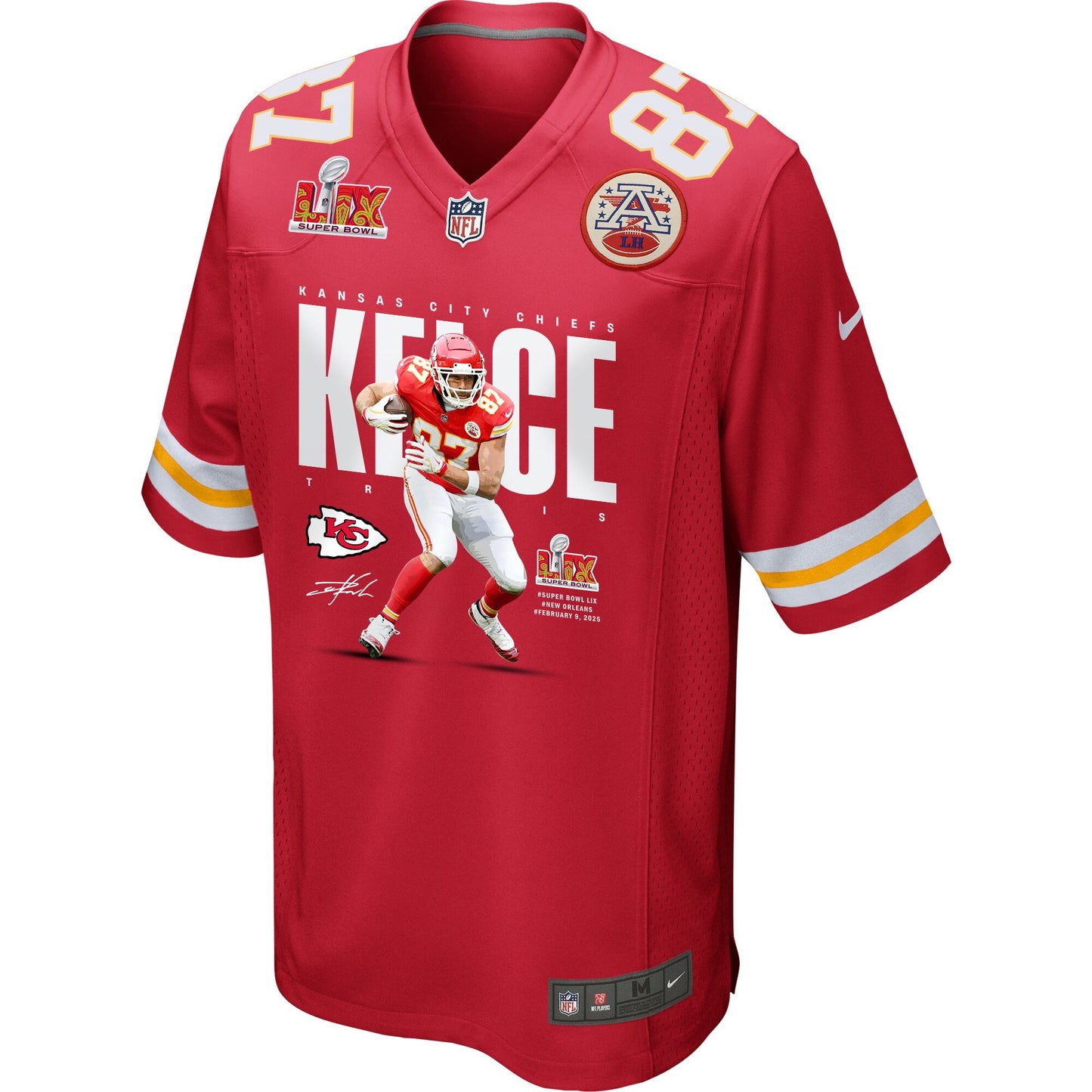 Travis Kelce 87 Kansas City Chiefs From Sea To Shining Kelce Game Jersey – Red JS6926