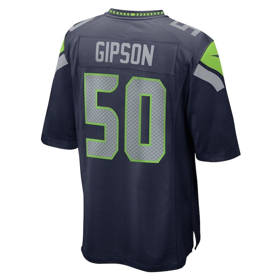 Trevis Gipson 50 Seattle Seahawks Game Jersey – College Navy JS5093