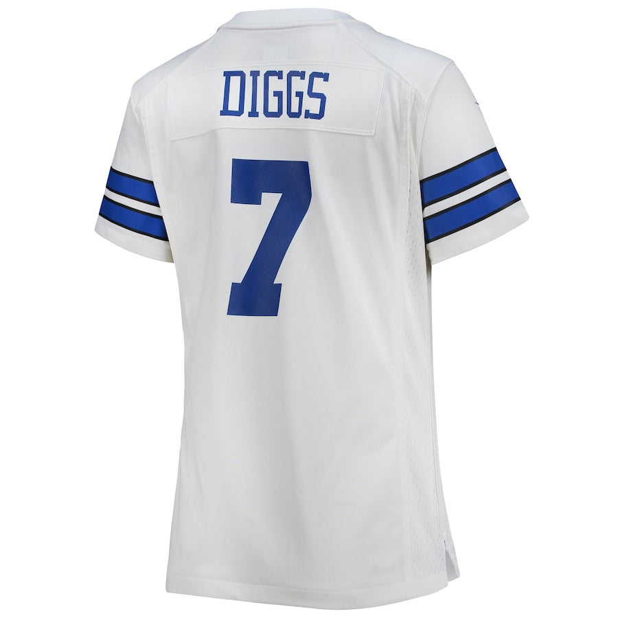 Trevon Diggs 7 Dallas Cowboys Game Jersey – White JS2372