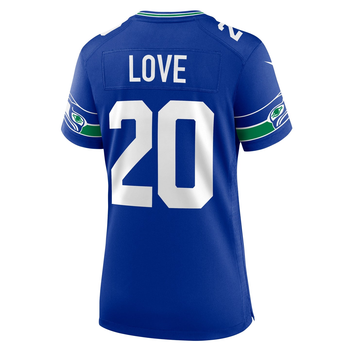 Seattle Seahawks Julian Love Royal Throwback Player Game Jersey JS6520