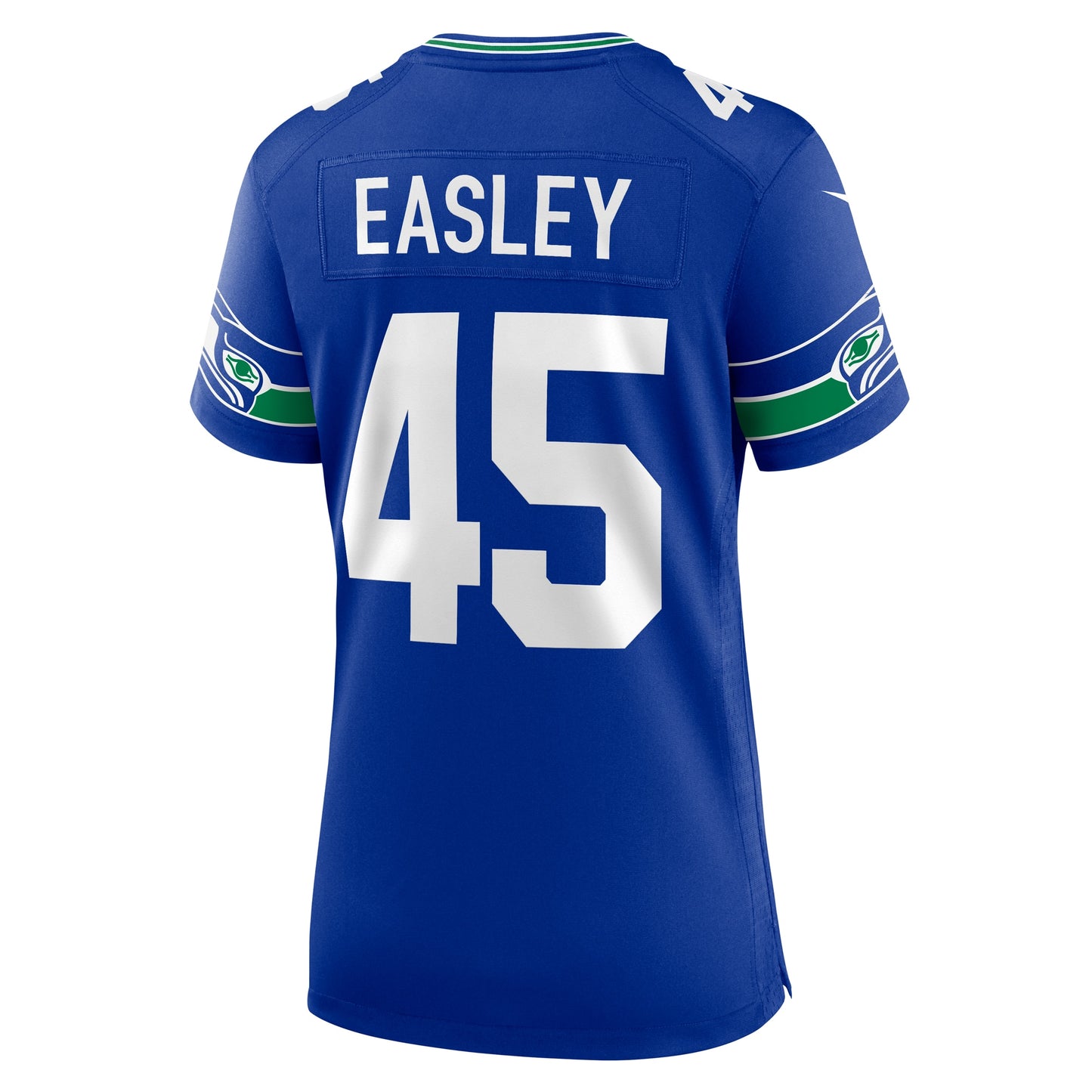 Seattle Seahawks Kenny Easley Royal Throwback Retired Player Game Jersey JS9052