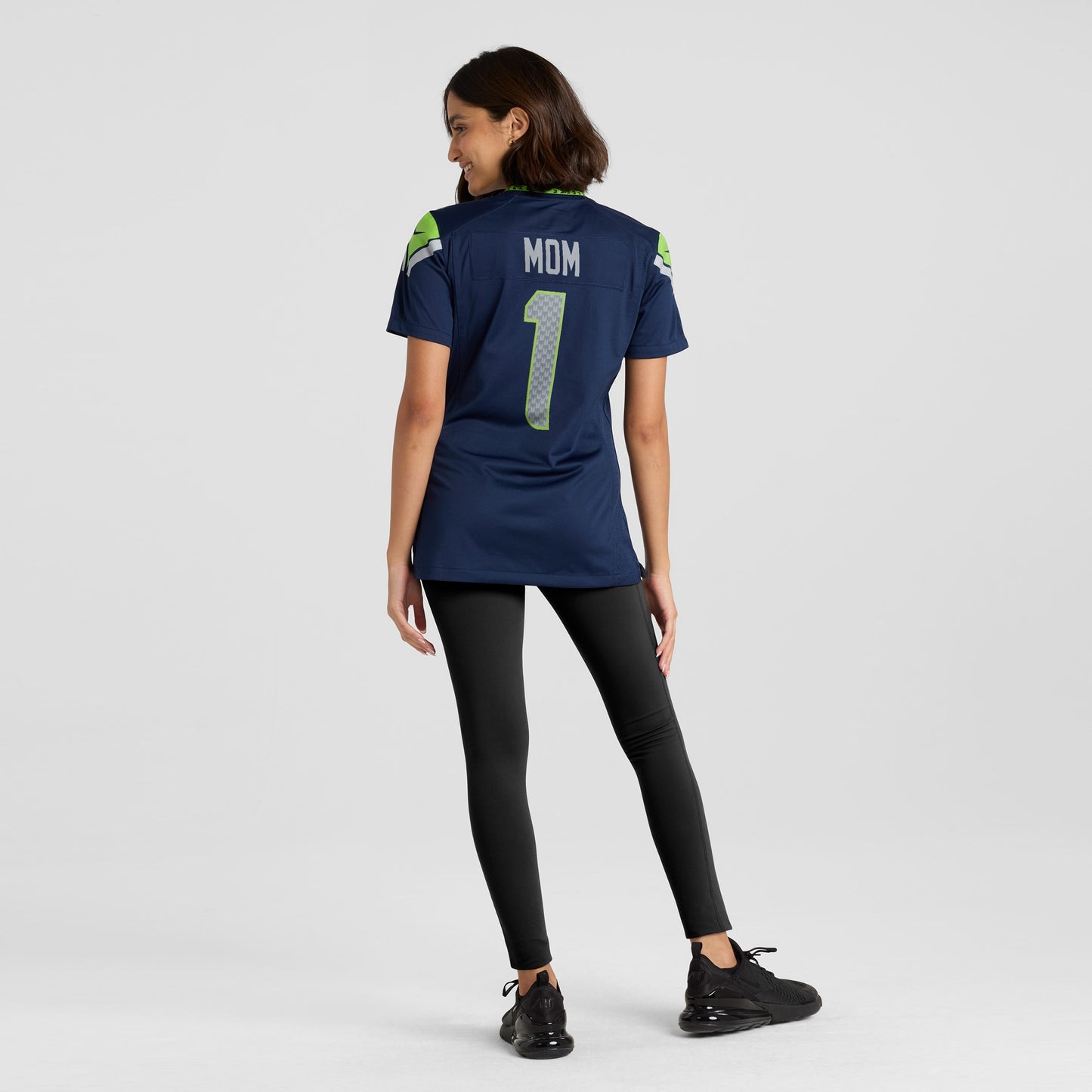 Seattle Seahawks Number 1 Mom College Navy Game Jersey JS7313