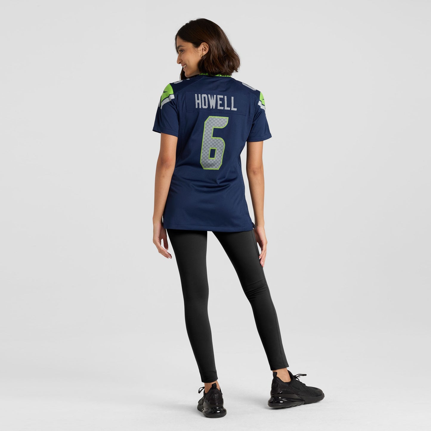 Seattle Seahawks Sam Howell College Navy Team Game Jersey JS7461