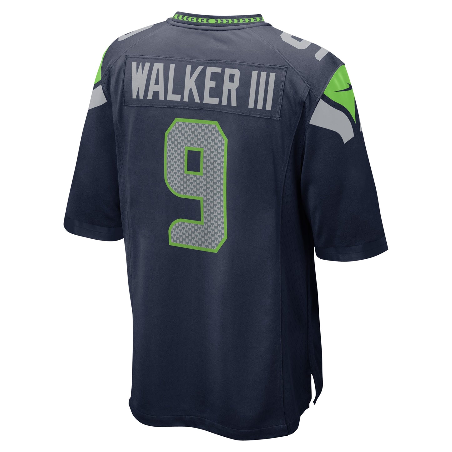 Seattle Seahawks Kenneth Walker III Navy Player Game Jersey JS3782