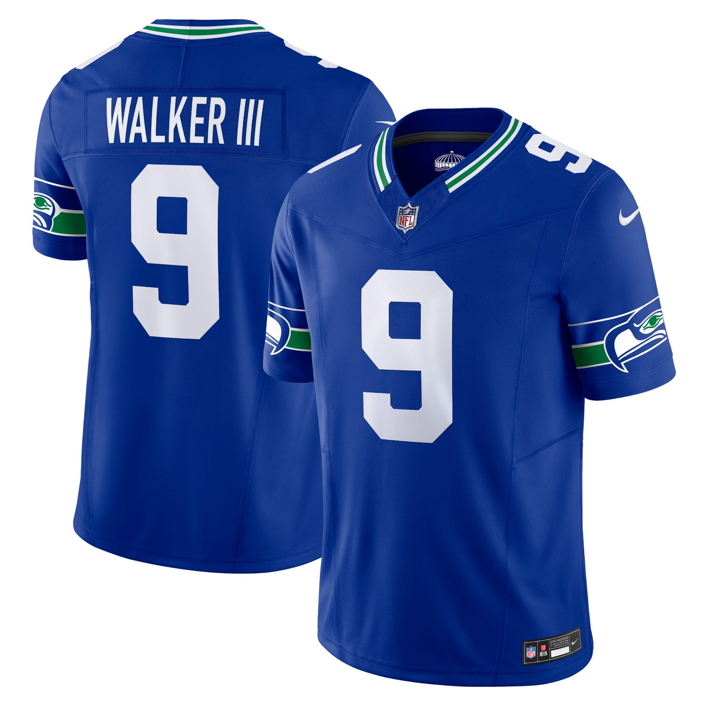 Seattle Seahawks Kenneth Walker III Royal Vapor F.U.S.E. Limited Jersey JS6411