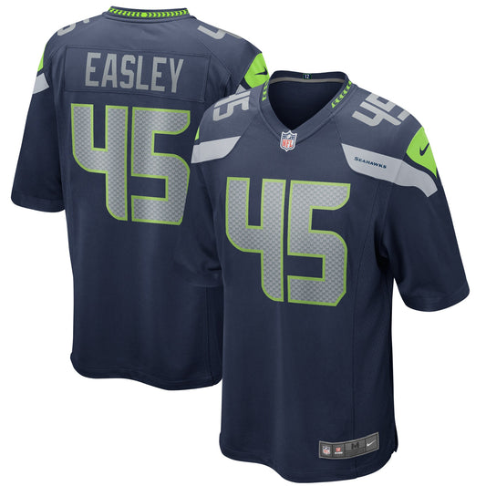Seattle Seahawks Kenny Easley College Navy Game Retired Player Jersey JS8031