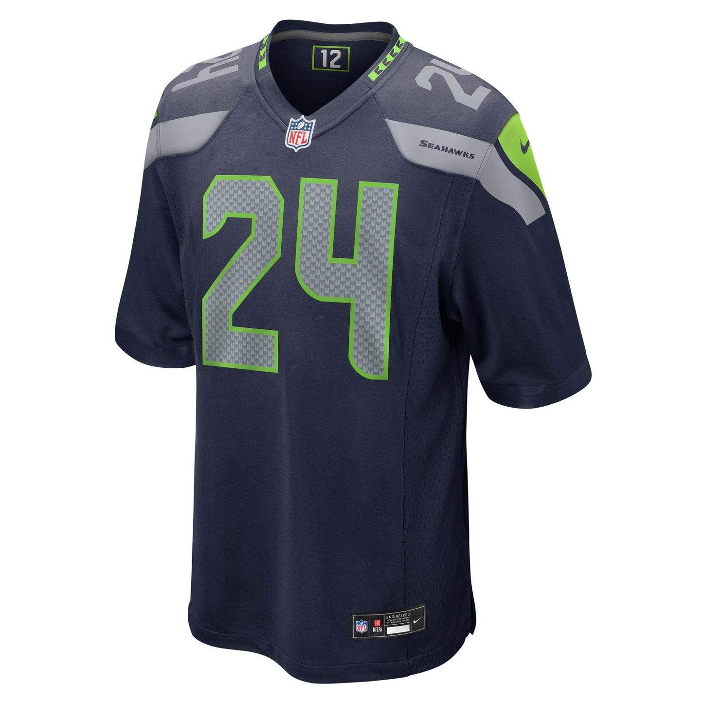 Seattle Seahawks K'Von Wallace College Navy Game Jersey JS2306