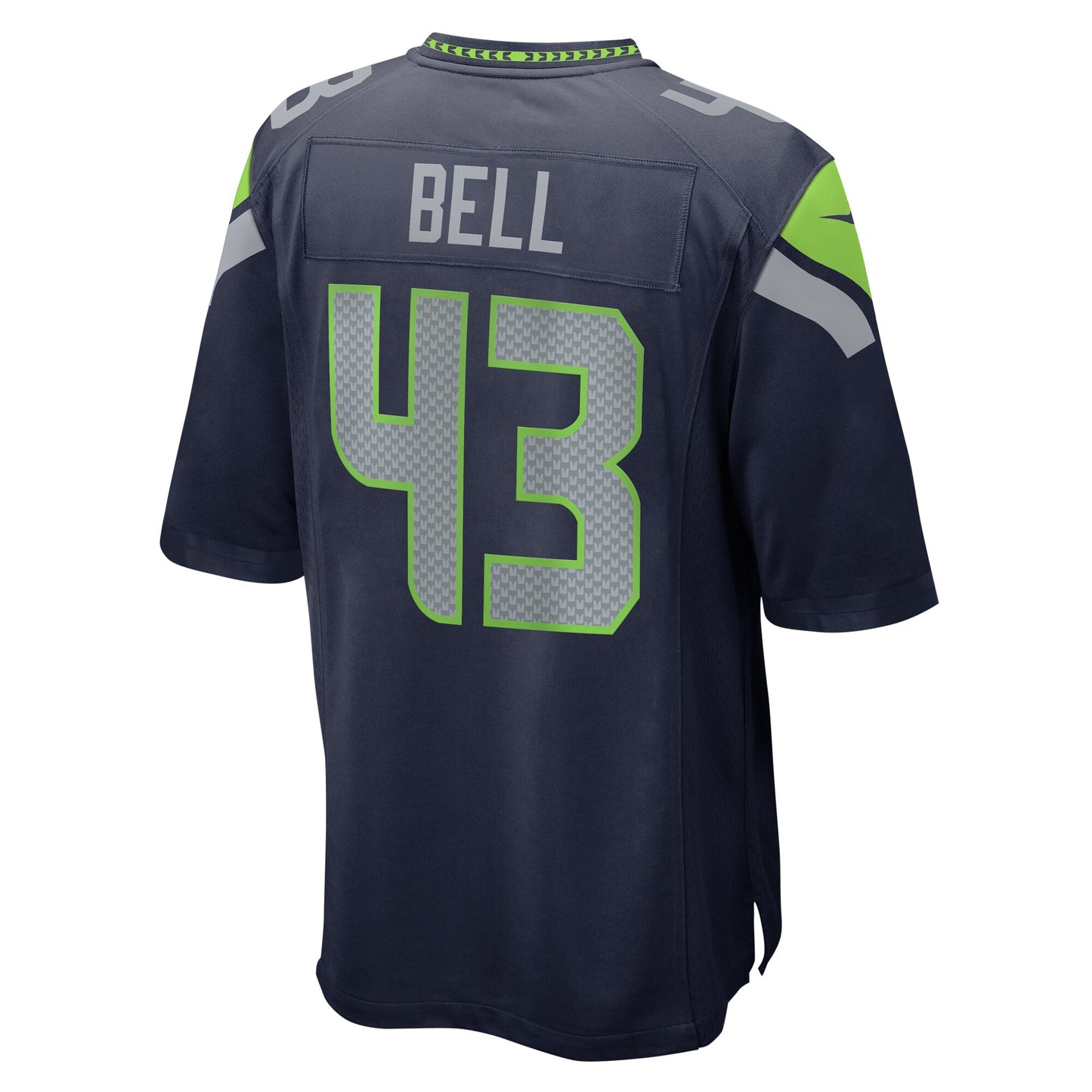 Seattle Seahawks Levi Bell College Navy Team Game Jersey JS6709