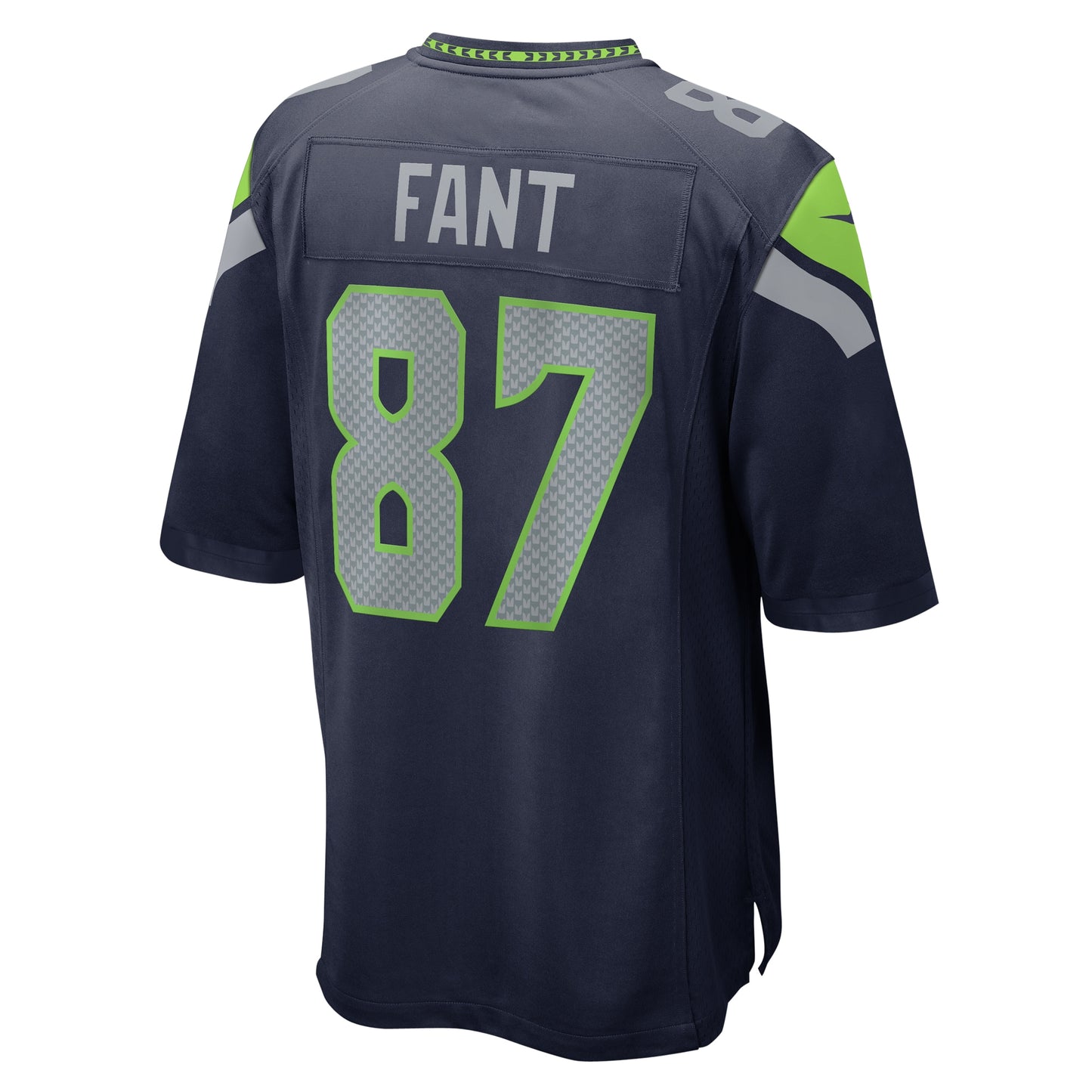 Seattle Seahawks Noah Fant College Navy Game Jersey JS8953