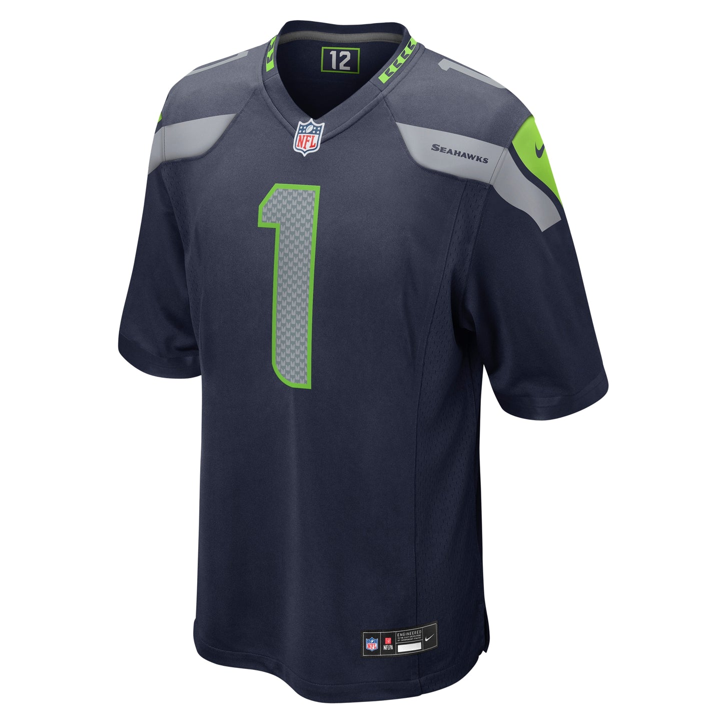 Seattle Seahawks Number 1 Dad College Navy Game Jersey JS5553