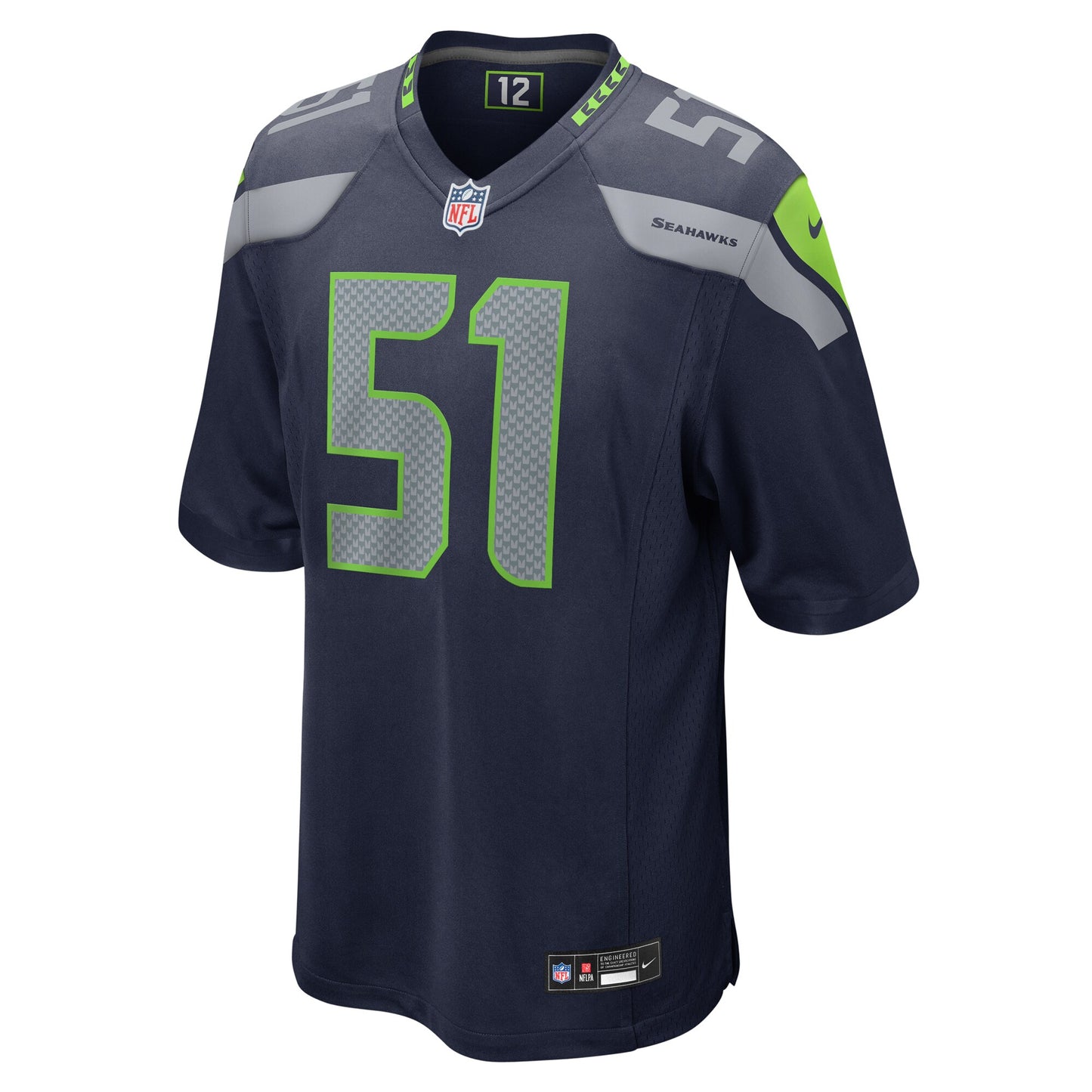 Seattle Seahawks Olu Oluwatimi College Navy Game Jersey JS5941