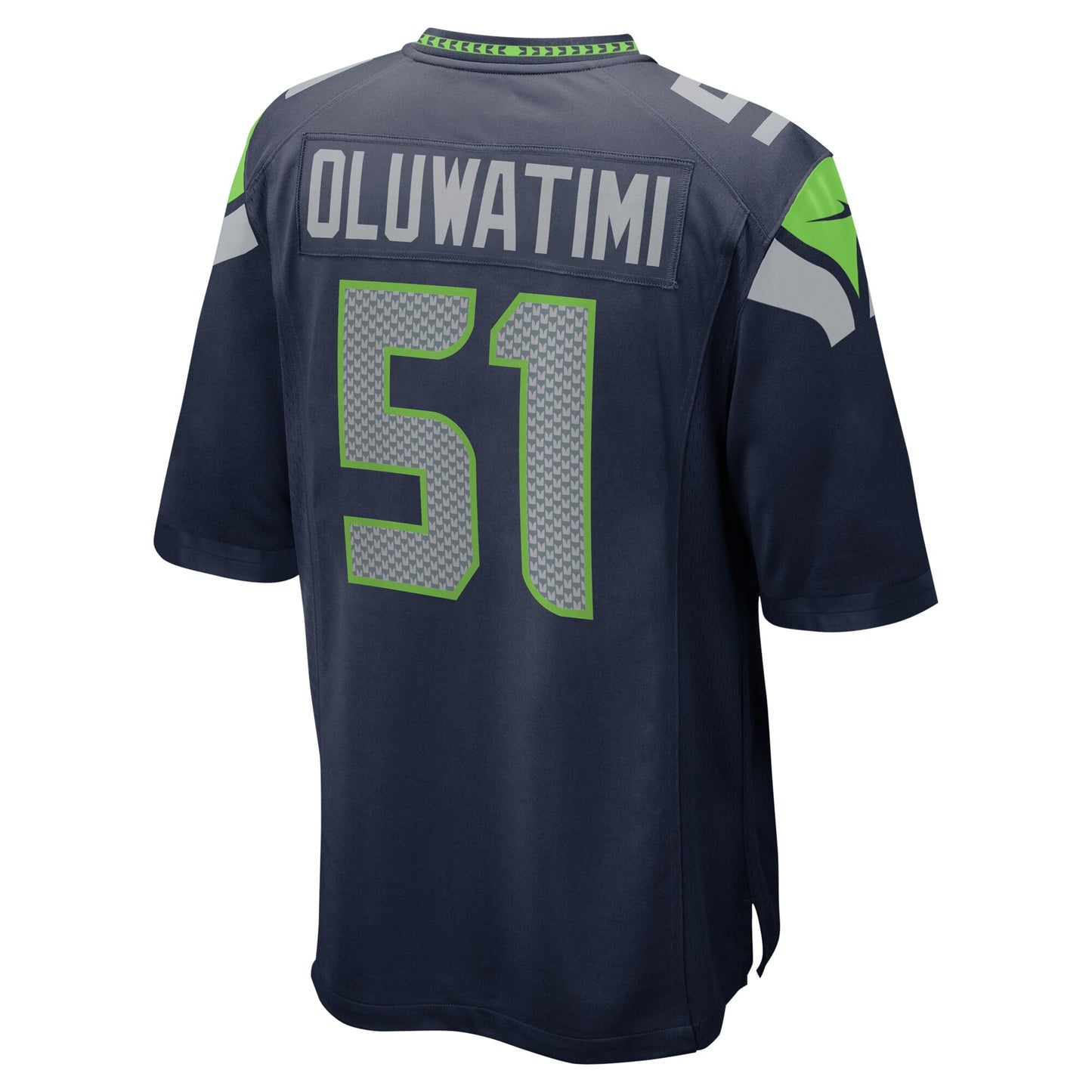 Seattle Seahawks Olusegun Oluwatimi College Navy Game Jersey JS4683