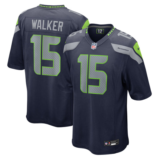 Seattle Seahawks P.J. Walker College Navy Game Jersey JS1165
