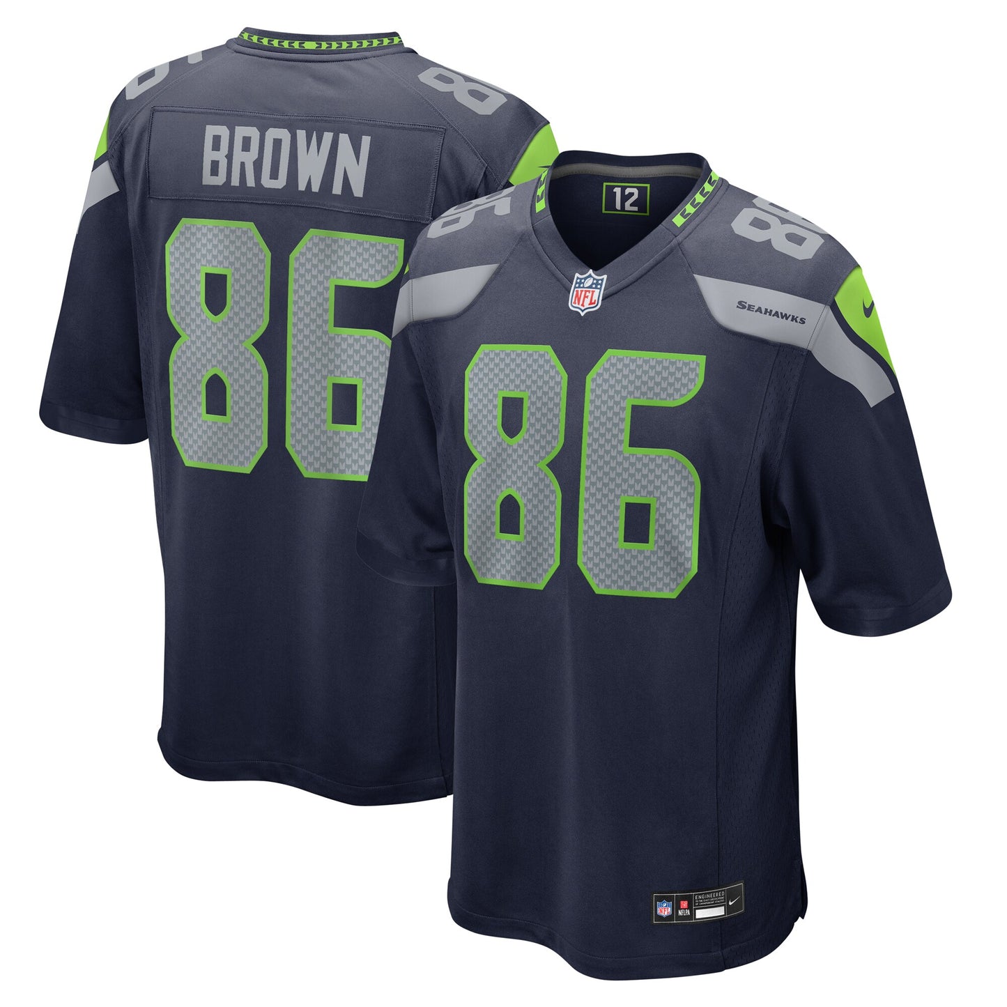 Seattle Seahawks Pharaoh Brown College Navy Game Jersey JS5999