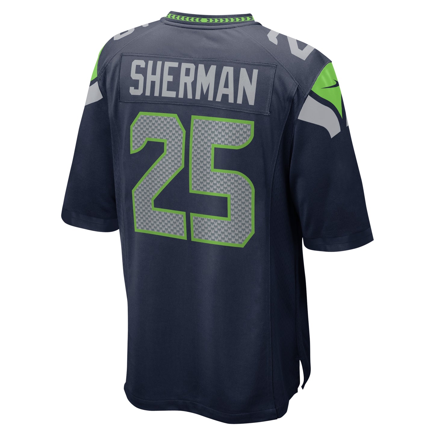 Seattle Seahawks Richard Sherman College Navy Retired Game Jersey JS6120