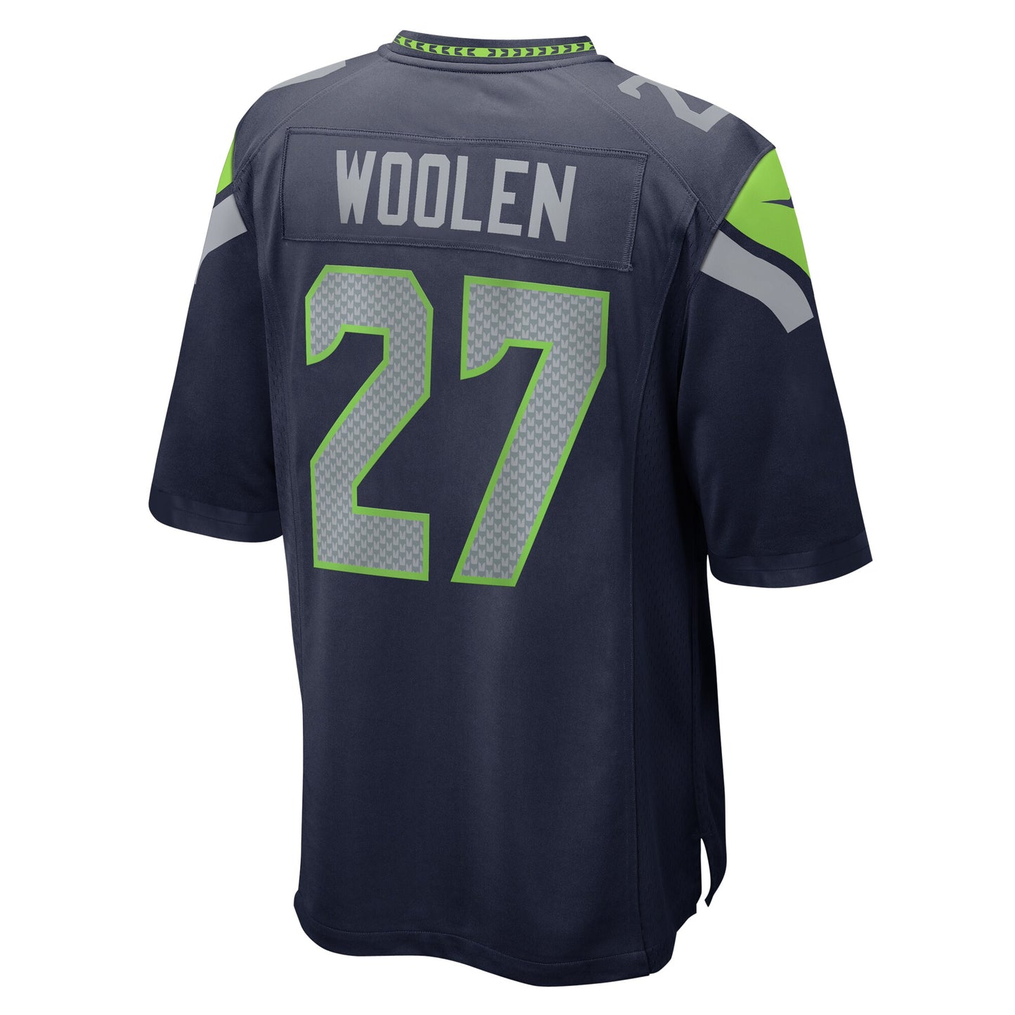 Seattle Seahawks Riq Woolen College Navy Game Jersey JS8064