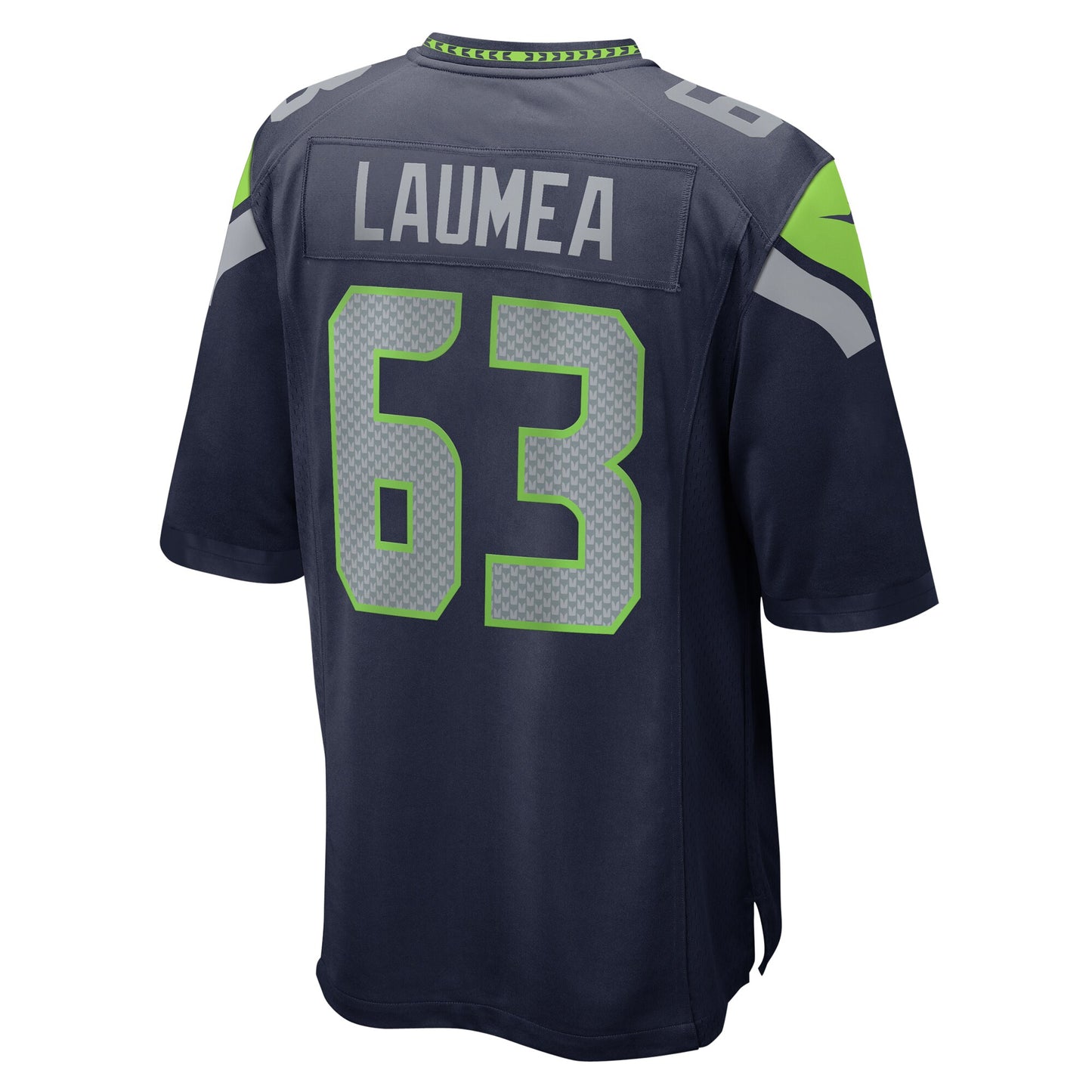 Seattle Seahawks Sataoa Laumea College Navy Game Jersey JS4366