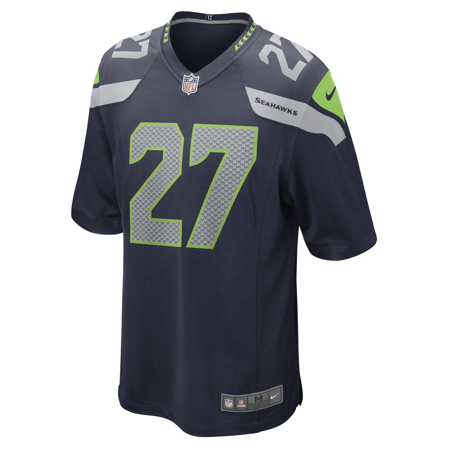 Seattle Seahawks Tariq Woolen College Navy Game Player Jersey JS9180