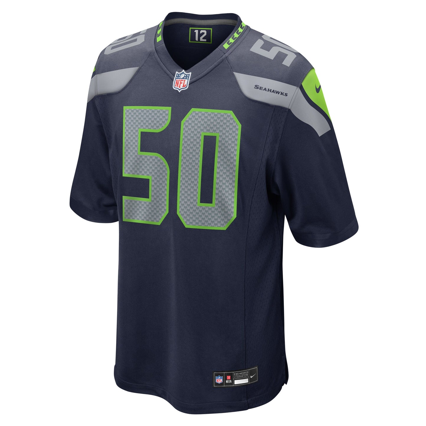 Seattle Seahawks Trevis Gipson College Navy Game Jersey JS5379