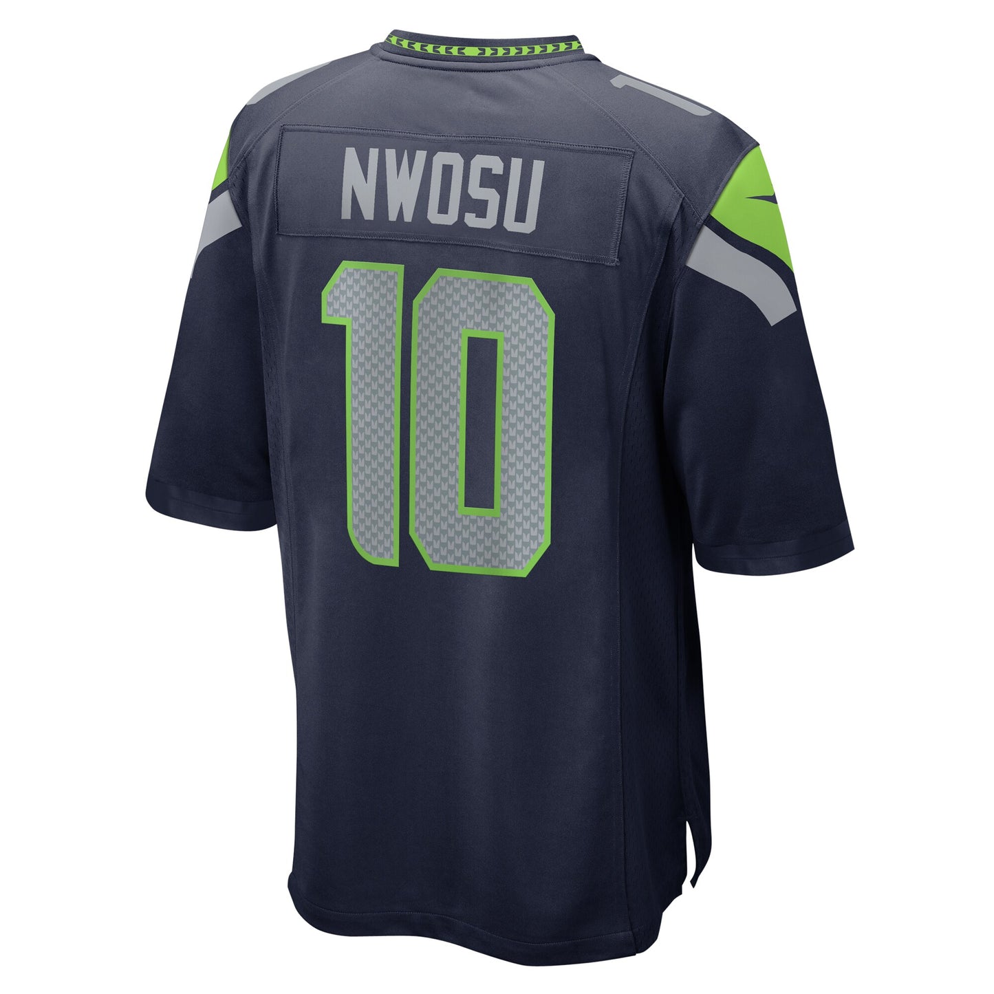 Seattle Seahawks Uchenna Nwosu College Navy Game Jersey JS6256