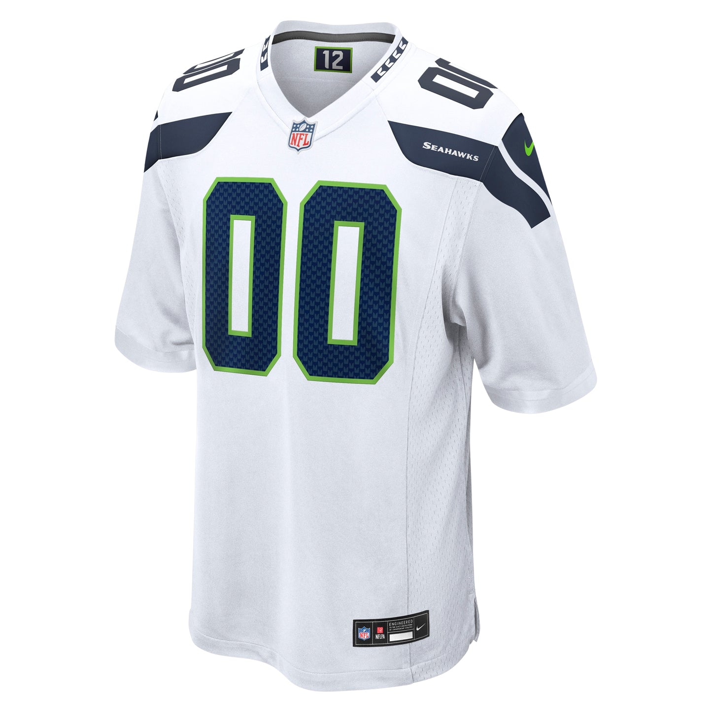 Seattle Seahawks White Custom Game Jersey JS2506